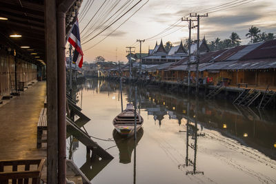 Boats in canal