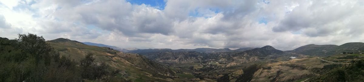 Panoramic view of landscape against sky