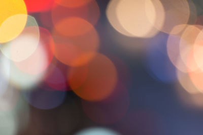 Defocused image of lights