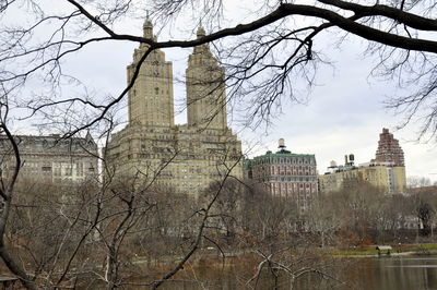 View of tower in city