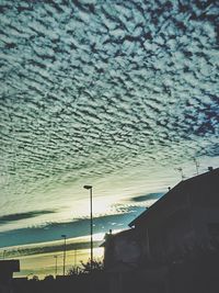View of cloudy sky at sunset