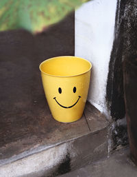 Close-up of yellow candle