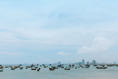 Panoramic view of sea against sky