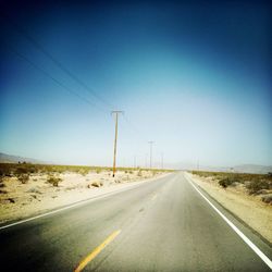 Country road along landscape