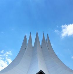 Low angle view of built structure against sky