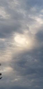 Low angle view of clouds in sky