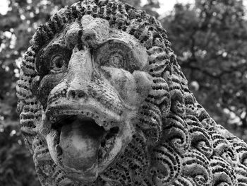 Close-up of animal statue