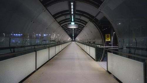Empty subway station