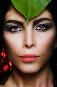 Close-up portrait of young woman