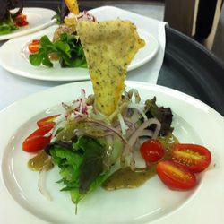 Close-up of salad served in plate