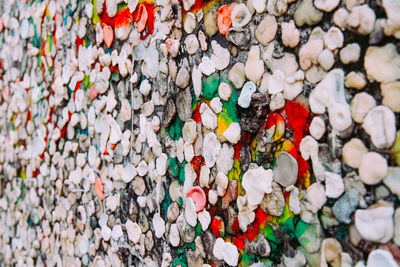 Full frame shot of multi colored pebbles