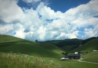Scenic view of landscape against sky