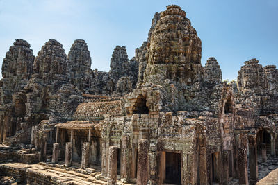 Old ruins of temple against sky