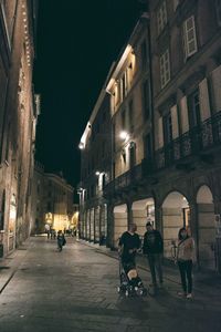City street at night