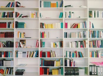 Full frame shot of books