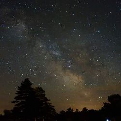 Low angle view of starry sky