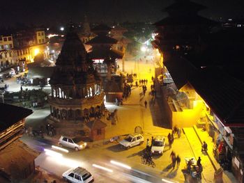 City street at night