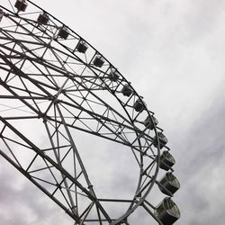 Low angle view of ferris wheel against sky