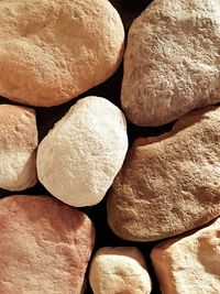Full frame shot of bread on table