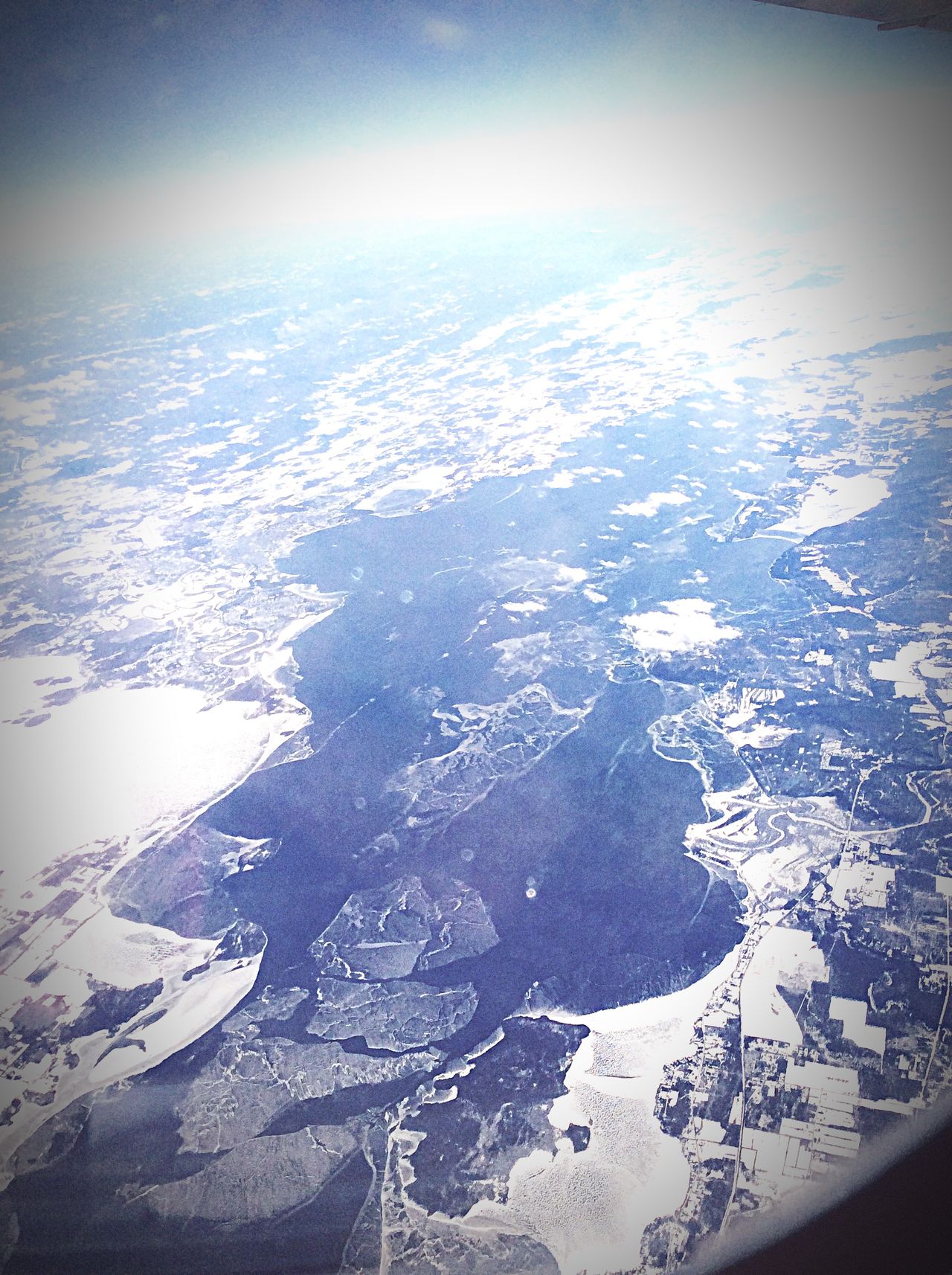 Flying over Canada