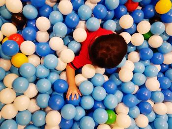 Full frame shot of multi colored balloons