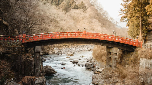 Tochigi, japan - february 14,2020 shinkyo bridge in nikko