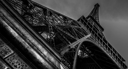 Low angle view of bridge against sky