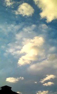 Low angle view of clouds in sky