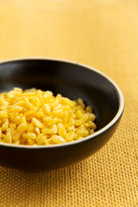 Close-up of noodles in bowl