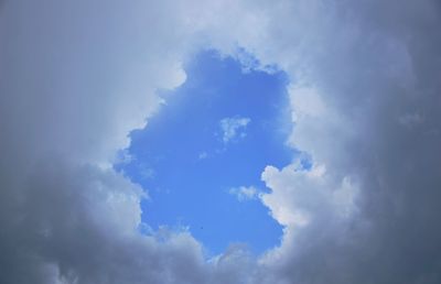 Low angle view of clouds in sky