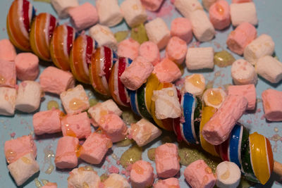 Close-up of multi colored candies