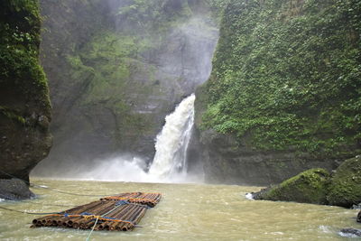 View of waterfall