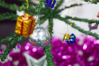 Close-up of christmas decoration