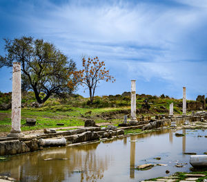 Antique ruins with water