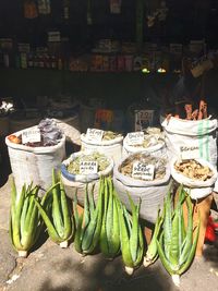 Close-up of food for sale at market stall