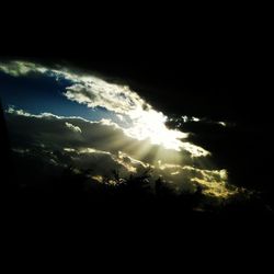 Scenic view of landscape against cloudy sky