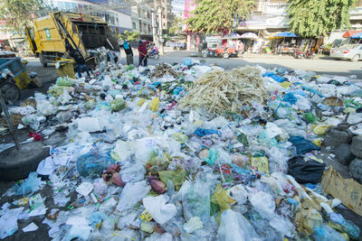 Garbage in street