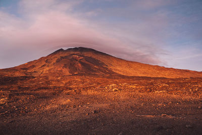 Scenic view of mountain against sky