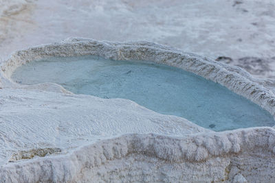 High angle view of pools 