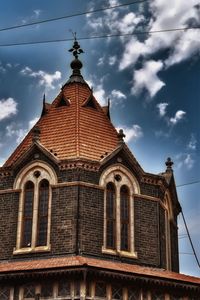 Low angle view of building against sky