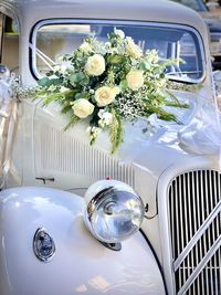 Close-up of vintage car