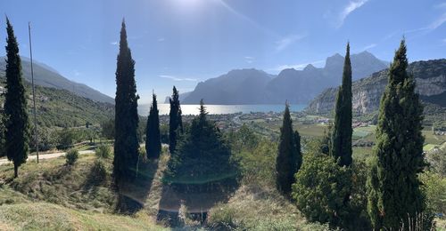Panoramic view of landscape against sky