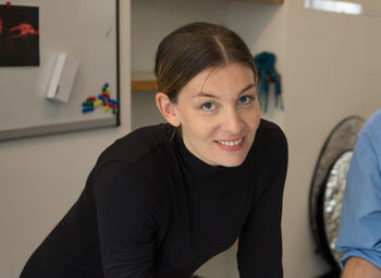 Portrait of smiling young woman