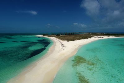 Panoramic view of beach against sky