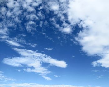 Low angle view of clouds in sky