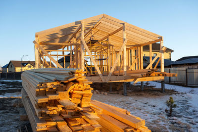 Built structure against clear sky