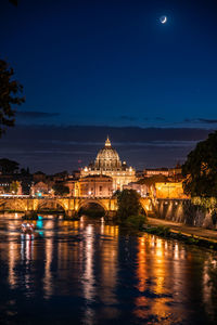 St. peter's basilica at night