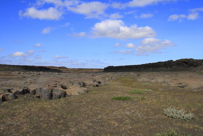 Scenic view of landscape against sky