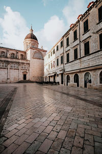 View of historic building against sky