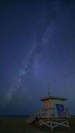 Scenic view of building against sky at night